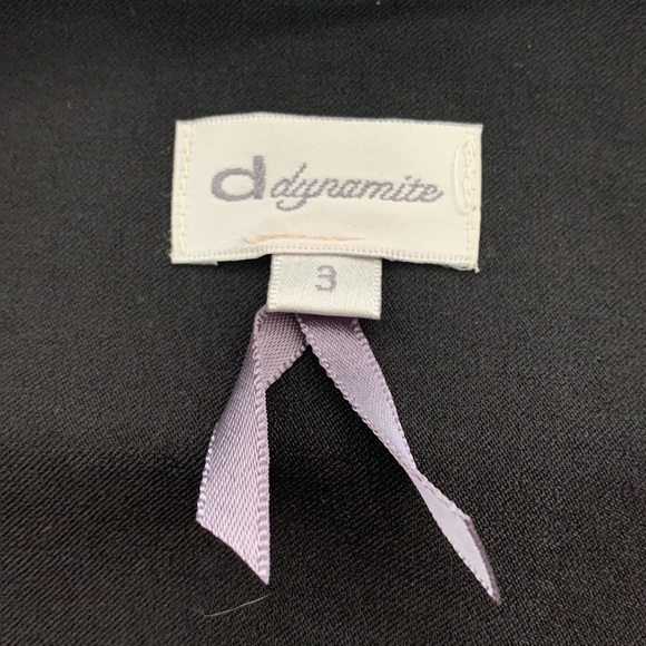 Dynamite black, body-conscious, dress, size 3-4 - Picture 3 of 3